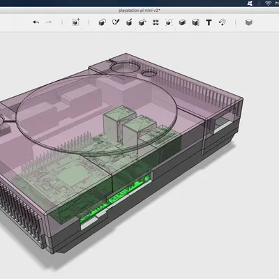 Vỏ Case Playstation Pi Mini V.2 (Cho Raspberry Pi 2 + 3)