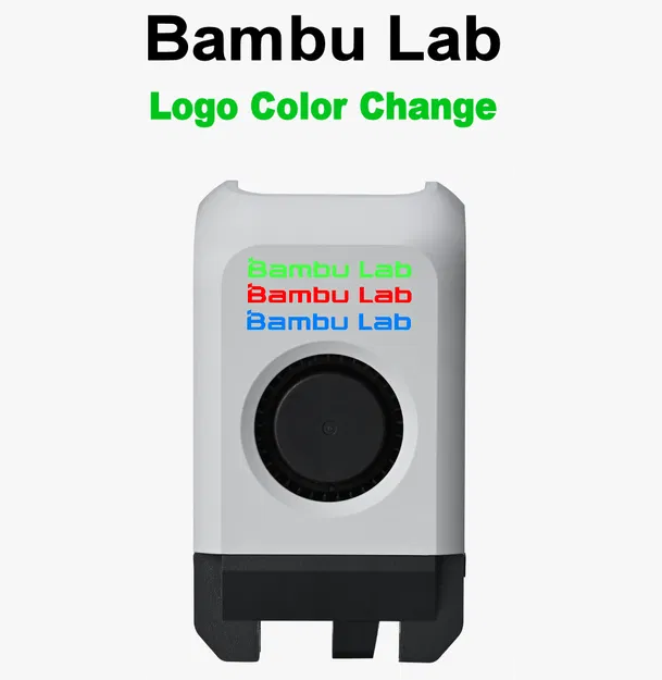 Ốp Quạt Bambu Lab - Thay Đổi Màu Logo - Dùng Cho Filament In Màu Toàn Diện - Image 1