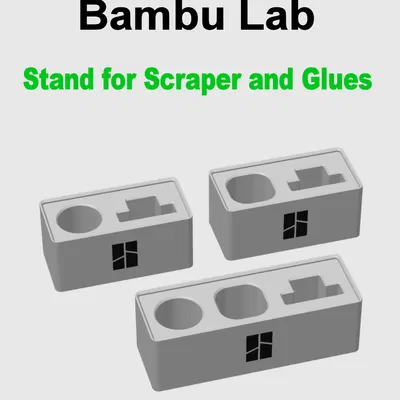 Bambu Lab - Đế Đựng Dao Cạo, Keo Thỏi & Keo Lỏng - Ba Phiên Bản