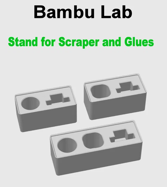 Bambu Lab - Đế Đựng Dao Cạo, Keo Thỏi & Keo Lỏng - Ba Phiên Bản - Image 4