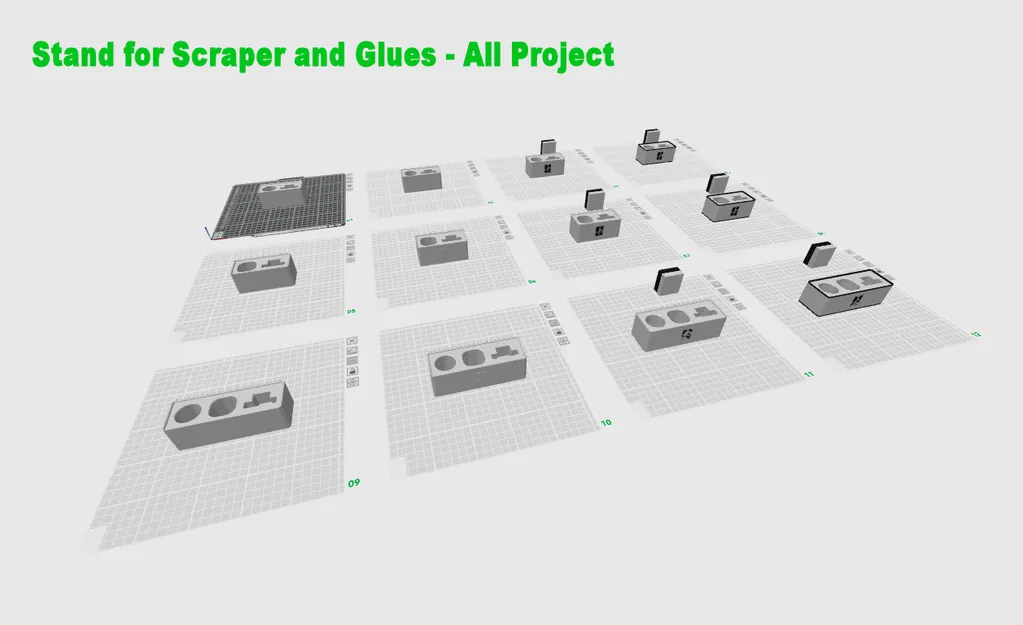Bambu Lab - Đế Đựng Dao Cạo, Keo Thỏi & Keo Lỏng - Ba Phiên Bản - Image 7