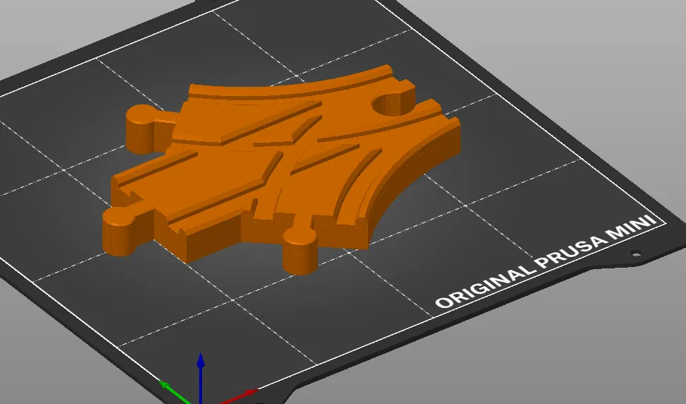 Đường Ray Xe Lửa Gỗ Brio/IKEA - Khổ Nhỏ 1 Bên 45 Độ - Image 1