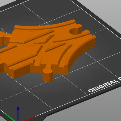 Đường Ray Xe Lửa Gỗ Brio/IKEA - Khổ Nhỏ 1 Bên 45 Độ