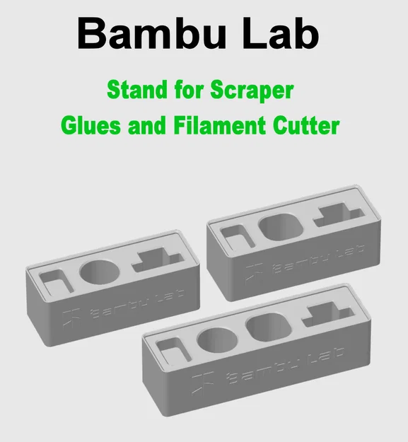 Bambu Lab - Đế Đựng Dao Cạo - Keo Dạng Thỏi & Lỏng - Dao Cắt Filament - 3 Phiên Bản - Image 3