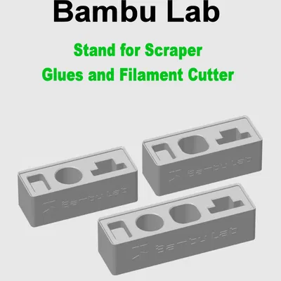 Bambu Lab - Đế Đựng Dao Cạo - Keo Dạng Thỏi & Lỏng - Dao Cắt Filament - 3 Phiên Bản