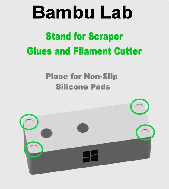Bambu Lab - Đế Đựng Dao Cạo - Keo Dạng Thỏi & Lỏng - Dao Cắt Filament - 3 Phiên Bản - Image 5