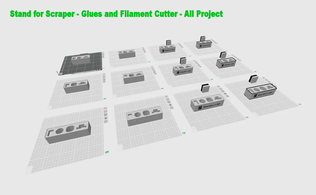 Bambu Lab - Đế Đựng Dao Cạo - Keo Dạng Thỏi & Lỏng - Dao Cắt Filament - 3 Phiên Bản - Image 7