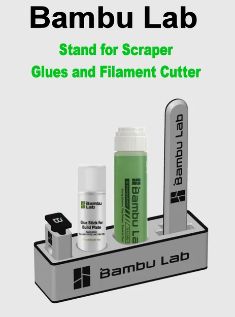 Bambu Lab - Đế Đựng Dao Cạo - Keo Dạng Thỏi & Lỏng - Dao Cắt Filament - 3 Phiên Bản - Image 9