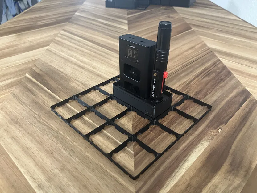 [Gridfinity 2x1] Hộp đựng Sạc ON-FW50 & Bút lau Lens - Image 1