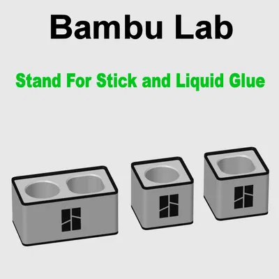 Bambu Lab - Đế Đựng Keo Dạng Thỏi & Nước - 3 Phiên Bản