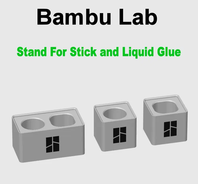 Bambu Lab - Đế Đựng Keo Dạng Thỏi & Nước - 3 Phiên Bản - Image 2