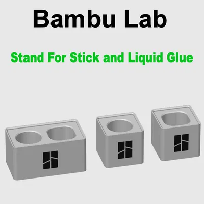 Bambu Lab - Đế Đựng Keo Dạng Thỏi & Nước - 3 Phiên Bản