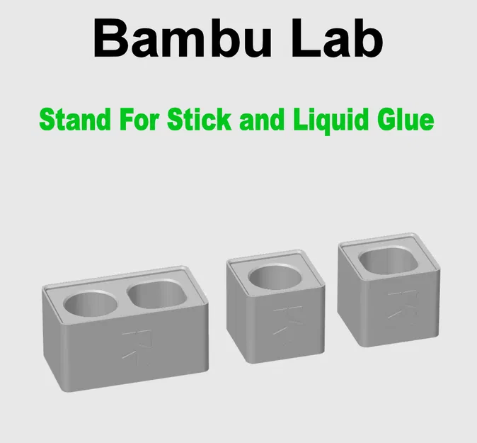 Bambu Lab - Đế Đựng Keo Dạng Thỏi & Nước - 3 Phiên Bản - Image 3