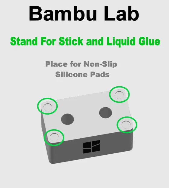 Bambu Lab - Đế Đựng Keo Dạng Thỏi & Nước - 3 Phiên Bản - Image 5