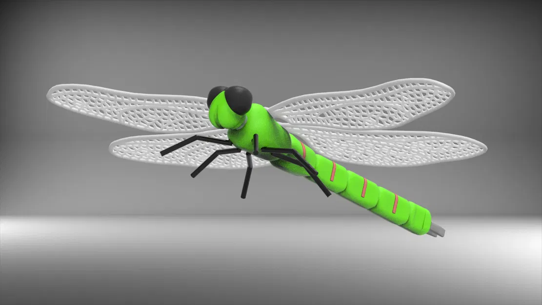 Mô hình 3D Con Chuồn Chuồn - Image 3