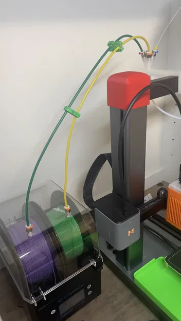 Bộ Dẫn Dây Filament Sau Cho Ankermake M5C Có Bộ Chia 4 Ra 1 - Image 4