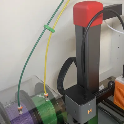 Bộ Dẫn Dây Filament Sau Cho Ankermake M5C Có Bộ Chia 4 Ra 1