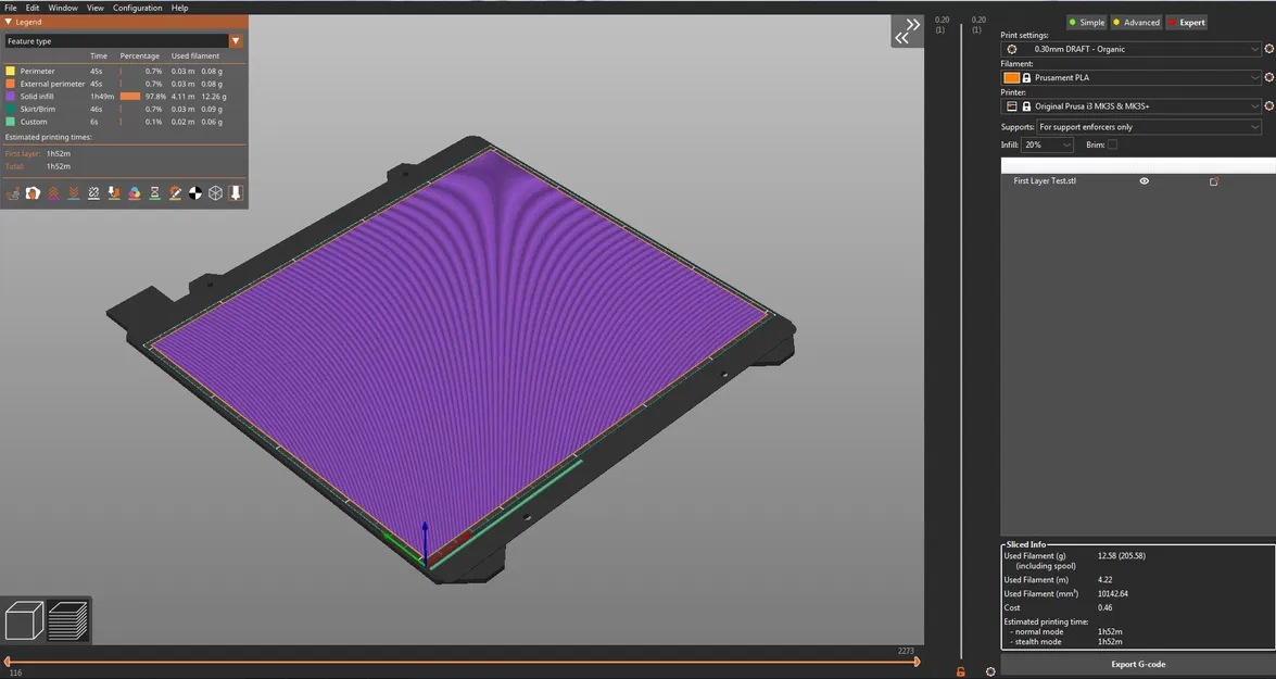 Tấm Kiểm Tra Lớp Đầu Tiên cho Prusa MK3S+ - Image 5