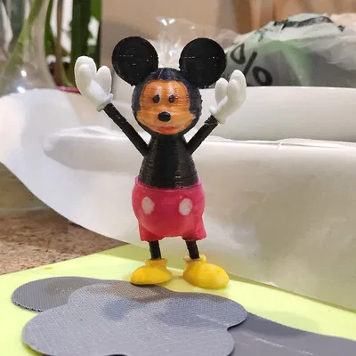Mô hình 3D Chú Chuột Mickey Phiên Bản Steamboat Willie