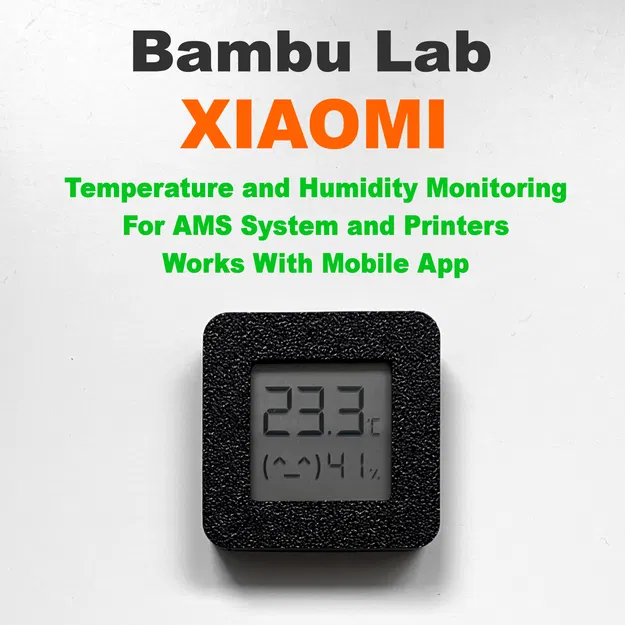Vỏ Cảm Biến Nhiệt Độ & Độ Ẩm Xiaomi cho Hệ Thống AMS & Máy in Bambu Lab - Image 1