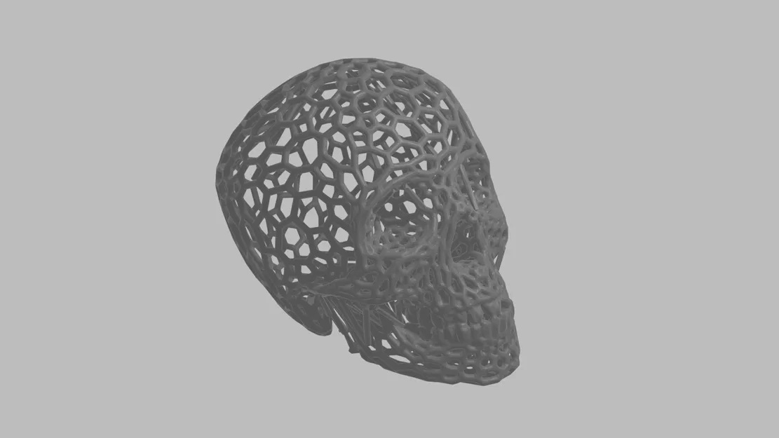 Hộp Đựng Bút Hình Đầu Lâu Voronoi - Image 2