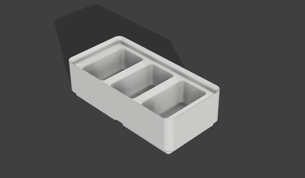 [Gridfinity 2x1] Khay Pin cho 3 viên Sony NP-FW50 - Image 2