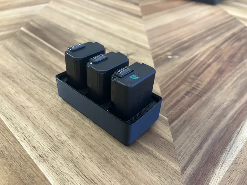 [Gridfinity 2x1] Khay Pin cho 3 viên Sony NP-FW50 - Image 3