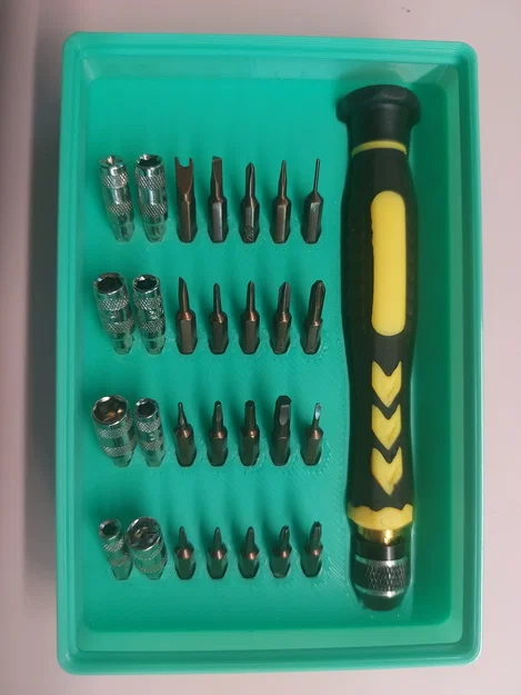 Kệ Đựng Tua Vít và Mũi Lục Giác 4mm Gridfinity - Image 1