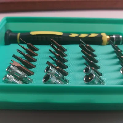 Kệ Đựng Tua Vít và Mũi Lục Giác 4mm Gridfinity