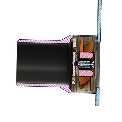 Tấm che mặt sau được chỉnh sửa để dẫn khí ra ngoài
