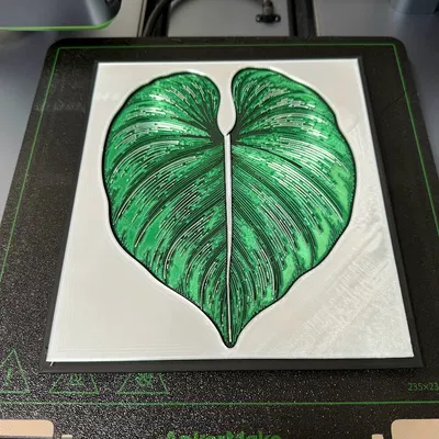 Tranh 3D - Chậu cây Ikea - Trang trí tường - Philodendron - Rudsta - Lỗ nam châm