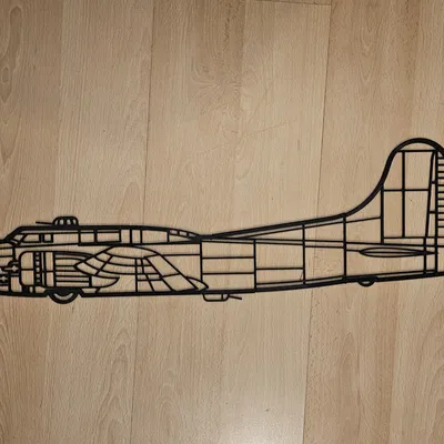 Tranh Tường Pháo Đài Bay B17 (Cỡ Lớn)