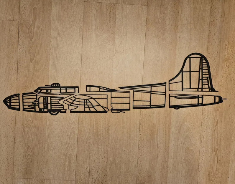 Tranh Tường Pháo Đài Bay B17 (Cỡ Lớn) - Image 2