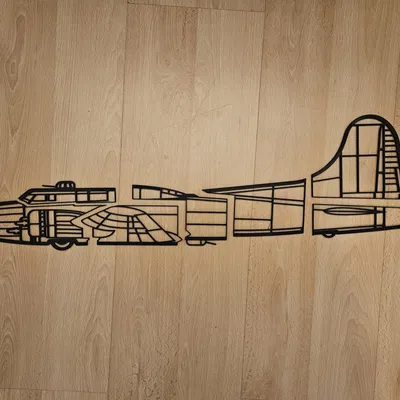 Tranh Tường Pháo Đài Bay B17 (Cỡ Lớn)