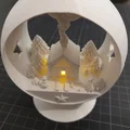 Căn nhà gỗ trên núi (hiệu ứng quả cầu tuyết) - Thumbnail 1