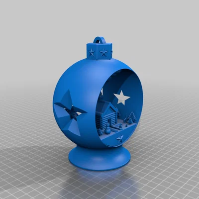 Căn nhà gỗ trên núi (hiệu ứng quả cầu tuyết)