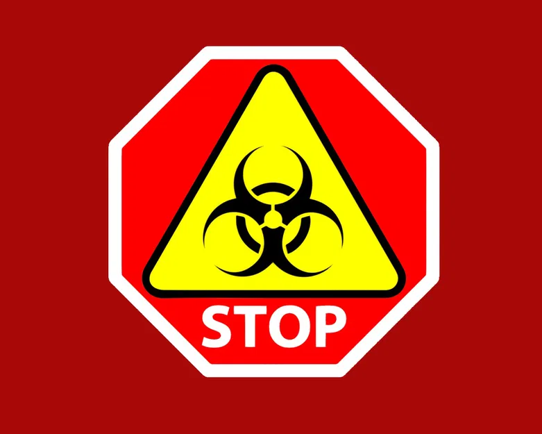 Biển báo DỪNG, BIOHAZARD - Image 1
