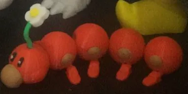 Mô hình 3D con sâu Wiggler trong Super Mario Bros - Hoa - Image 1