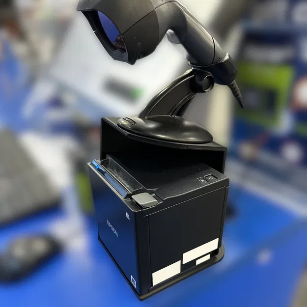Giá Đỡ Máy In Hóa Đơn và Máy Quét Mã Vạch Đơn Giản - Image 1