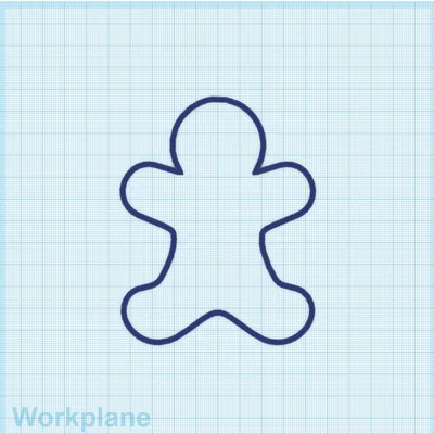 Khuôn Cắt Bánh Quy Hình Người Bánh Gừng