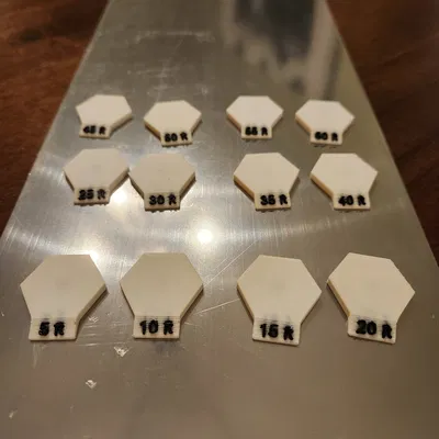 Nhãn chiều cao nam châm cho TTRPG