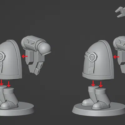 PauldronKnight - Mô hình Mini Giáp Phong Cách Among Us (Tùy Chỉnh)