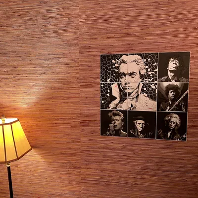 Voronoi Mozart 16"x16" Nghệ Thuật Filament 3D - 4 Tấm