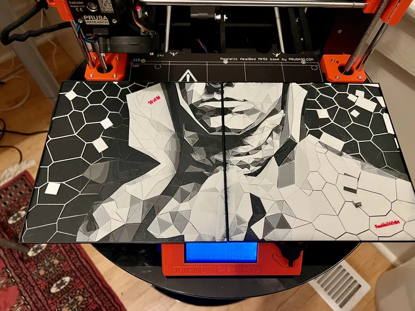 Voronoi Mozart 16"x16" Nghệ Thuật Filament 3D - 4 Tấm - Image 4