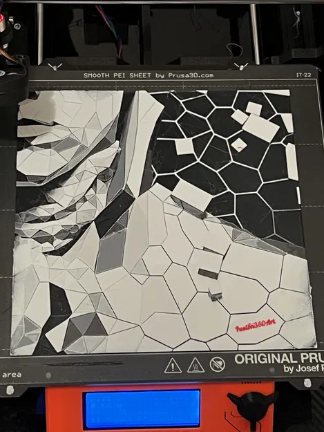 Voronoi Mozart 16"x16" Nghệ Thuật Filament 3D - 4 Tấm - Image 7