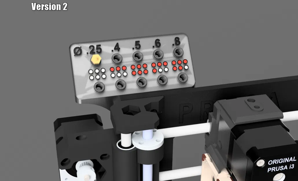 Giá Đỡ Đầu Phun Modular 2024 // Prusa MK3S // E3D V6 Mã Chấm & Kích Thước // Ren! - Image 1