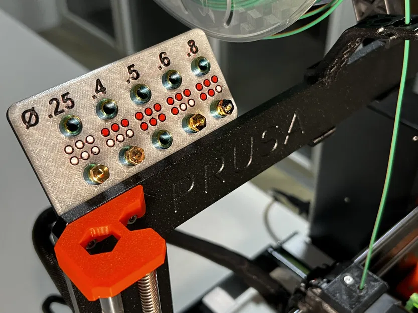 Giá Đỡ Đầu Phun Modular 2024 // Prusa MK3S // E3D V6 Mã Chấm & Kích Thước // Ren! - Image 2