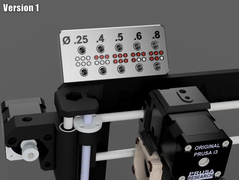 Giá Đỡ Đầu Phun Modular 2024 // Prusa MK3S // E3D V6 Mã Chấm & Kích Thước // Ren! - Image 3