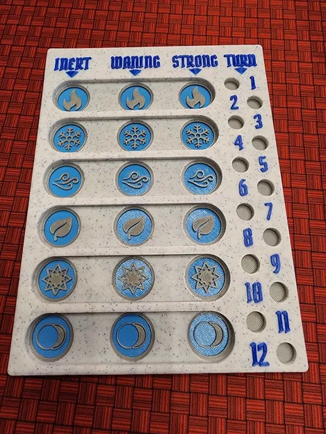 Bộ Theo dõi Nguyên tố và Lượt đi Gloomhaven / Frosthaven - Image 1