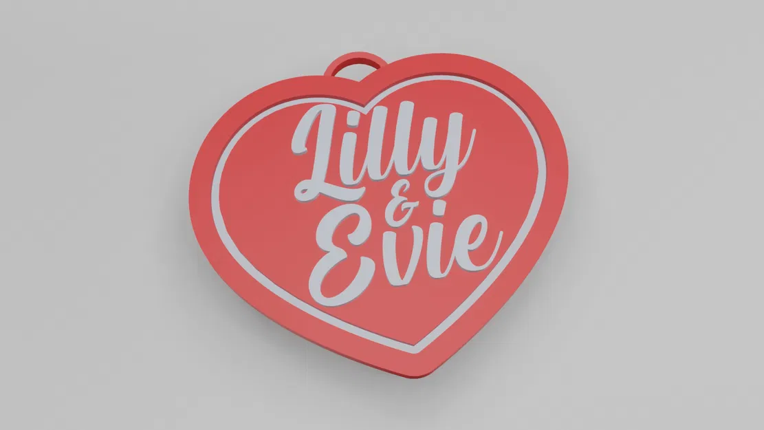 Móc Khóa Trái Tim / Thẻ Chìa Khóa - Image 1